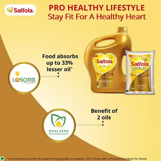 Saffola Gold - Pro Healthy Lifestyle Edible Oil, 3X1 L-8.webp